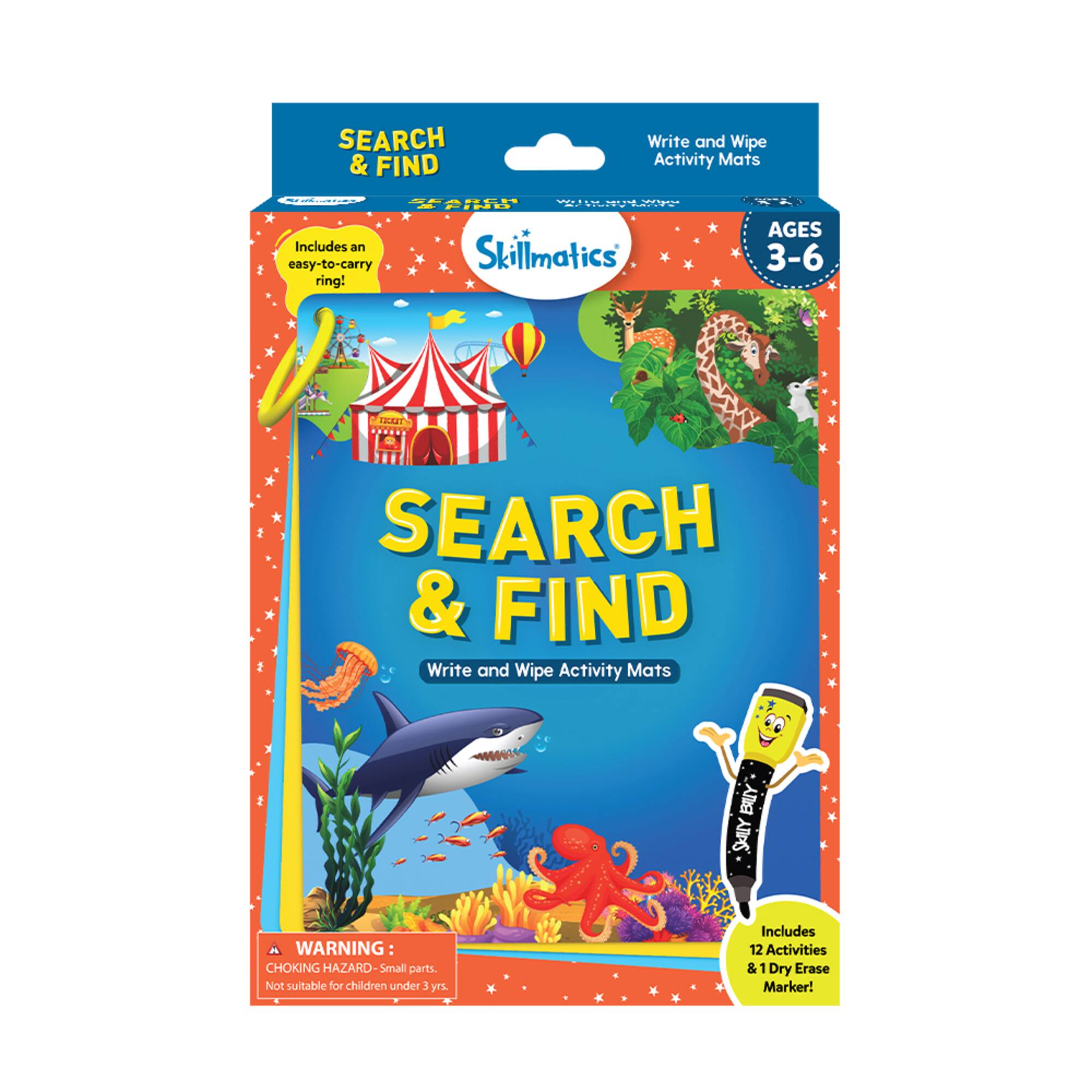 Skillmatics® Search & Find Write & Wipe Activity Mats